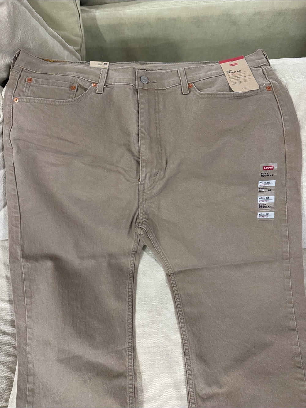 Levi's Men's Straight Jeans in Taupe